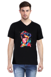 V Neck T-Shirt (Men) - Pawfectly Bright Hound (5 Colours)