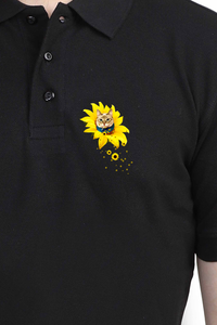 Polo Neck T-Shirt (Men) - A Meowment Of Sunshine (10 Colours)