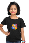 Round Neck T-Shirt (Girls) - Splishy Splishy Cat (5 Colours)