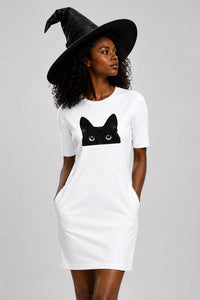 T-shirt Dress With Pockets - Everlasting Black (4 Colours) (Slim Fit)
