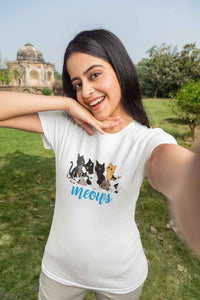 Round Neck T-Shirt (Women) - Cat Chaos (9 colours)