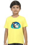 Round Neck T-Shirt (Boys) - Pawsitively Adorable Cats (10 Colours)