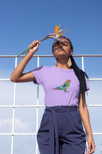Round Neck T-Shirt (Women) - Pretty Jandaya Parakeet (11 colours)