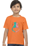 Round Neck T-Shirt (Boys) - Cats In Love (10 Colours)