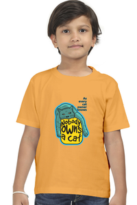 Round Neck T-Shirt (Boys) - Cat-titude (8 Colours)