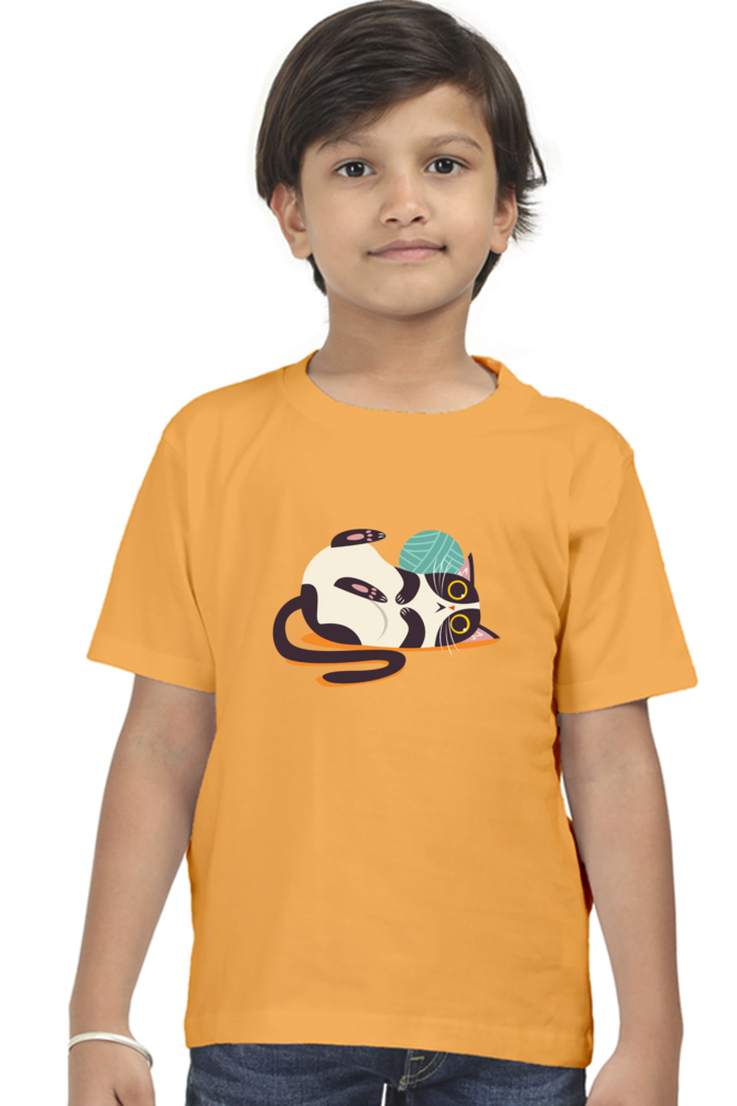 Round Neck T-Shirt (Boys) - Clawful Nap (10 Colours)