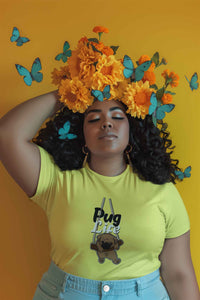 Round Neck T-Shirt (Women) - Pug Life (11 colours)
