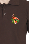 Polo Neck T-Shirt (Men) - Fashionable Flamingo (10 Colours)