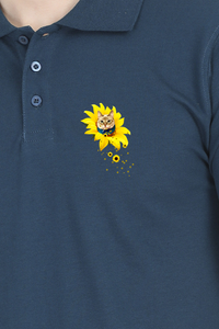 Polo Neck T-Shirt (Men) - A Meowment Of Sunshine (10 Colours)