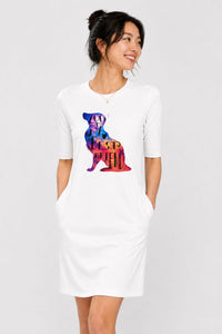 T-shirt Dress With Pockets - Best Fur-Ends Forever (4 Colours) (Slim Fit)