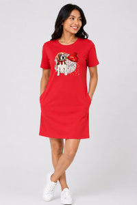 T-shirt Dress With Pockets - Beagle Furever Love (6 Colours) (Slim Fit)