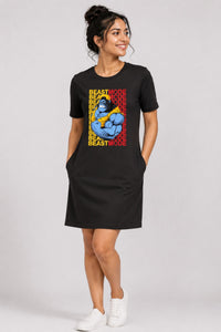 T-shirt Dress With Pockets - Beast Mode (3 Colours) (Slim Fit)