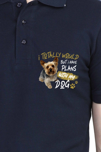 Polo Neck T-Shirt (Men) - Busy Yorkie (7 Colours)