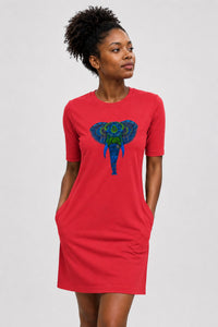 T-shirt Dress With Pockets - Elephantastic (4 Colours) (Slim Fit)
