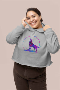 Crop Hoodie (Women) - Spirit Wolf (3 Colours)
