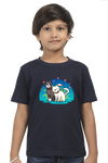 Round Neck T-Shirt (Boys) - Pawsitively Adorable Cats (10 Colours)