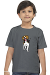 Round Neck T-Shirt (Boys) - Fun Loving Beagle (10 Colours)