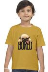 Round Neck T-Shirt (Boys) - Bored Pug Baby (10 Colours)