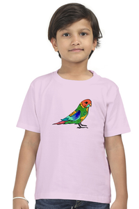 Round Neck T-Shirt (Boys) - Pretty Jandaya Parakeet (10 Colours)