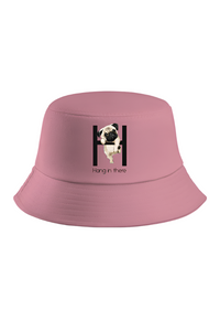 Hang In There Pug Bucket Hat (2 Colours)