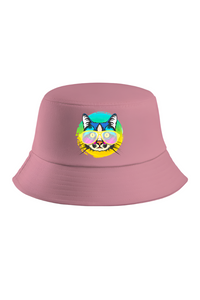 Cat With Glasses Bucket Hat (3 Colours)