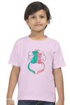 Round Neck T-Shirt (Boys) - Cats In Love (10 Colours)