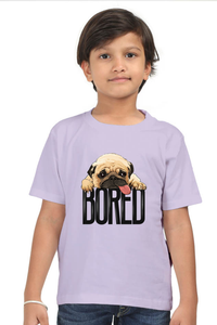 Round Neck T-Shirt (Boys) - Bored Pug Baby (10 Colours)