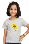 Round Neck T-Shirt (Girls) - A Meowment Of Sunshine (7 Colours)