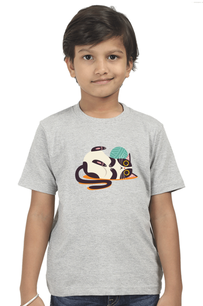 Round Neck T-Shirt (Boys) - Clawful Nap (10 Colours)