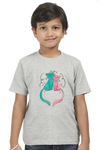 Round Neck T-Shirt (Boys) - Cats In Love (10 Colours)