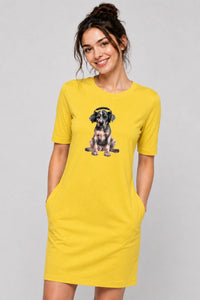 T-shirt Dress With Pockets - DJ Doggo (4 Colours) (Slim Fit)