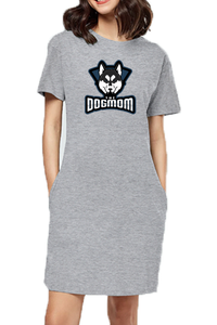 T-shirt Dress With Pockets - The Dogmom Husky (6 Colours)