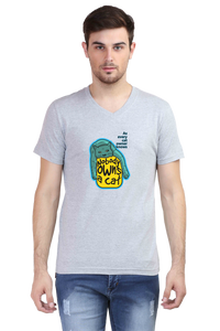 V Neck T-Shirt (Men) - Cat-titude (2 Colours)