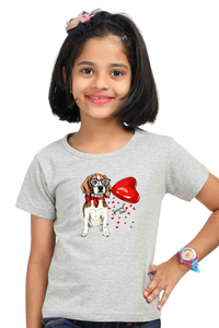 Round Neck T-Shirt (Girls) - Beagle Furever Love (7 Colours)