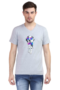 V Neck T-Shirt (Men) - Spot-tacular Treasure (6 Colours)