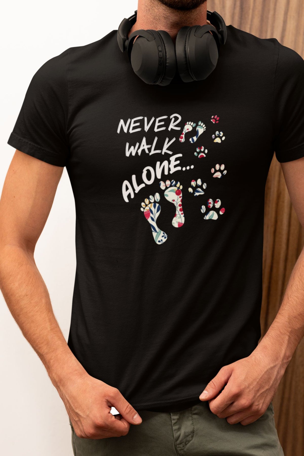 Round Neck T-Shirt (Men) - Forever Footsteps (9 Colours)