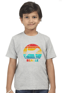 Round Neck T-Shirt (Boys) - Beagle Sunset (10 Colours)