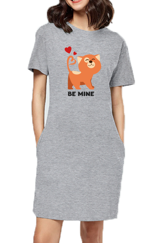 T-shirt Dress With Pockets - Be Mine Valentine (3 Colours)
