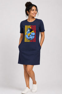 T-shirt Dress With Pockets - Beast Mode (3 Colours) (Slim Fit)