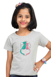 Round Neck T-Shirt (Girls) - Cats In Love (4 Colours)