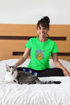 Round Neck T-Shirt (Women) - Cat-titude (10 colours)