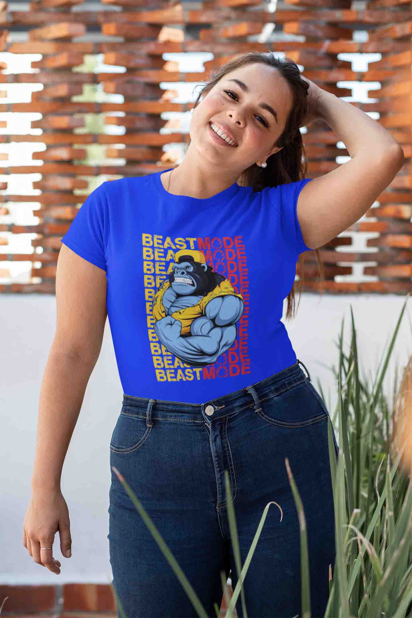 Round Neck T-Shirt (Women) - Beast Mode (10 colours)