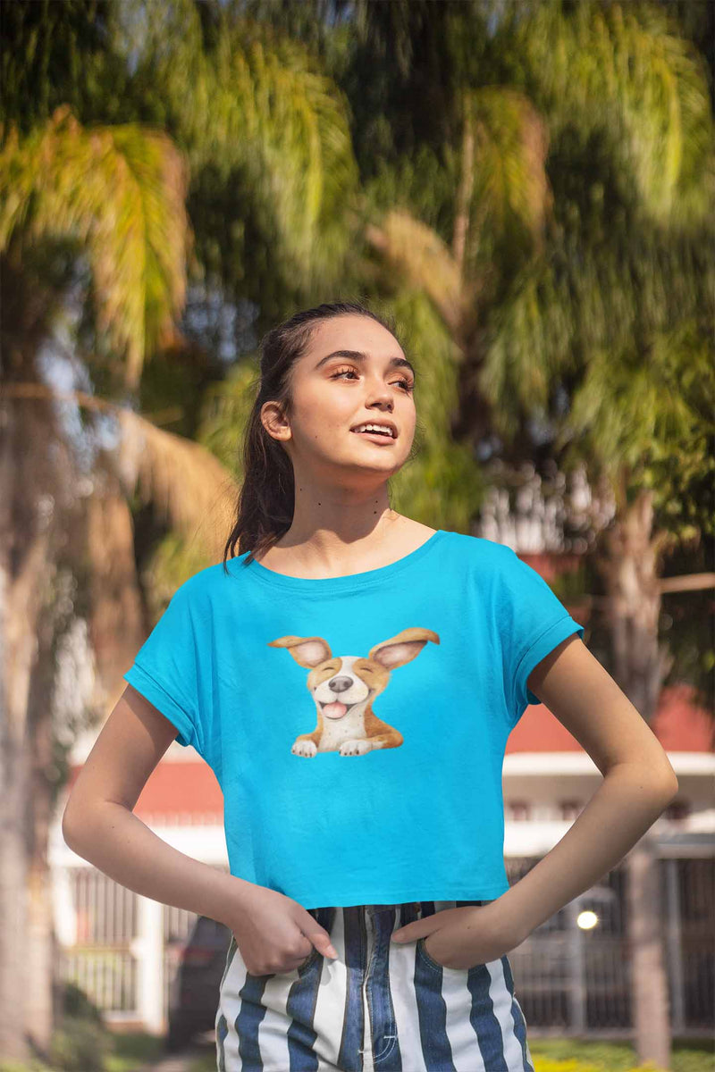 Crop Top (Women) - Happy Vibes (13 Colours)
