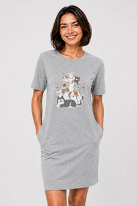 T-shirt Dress With Pockets - Cuddle Crew (5 Colours) (Slim Fit)
