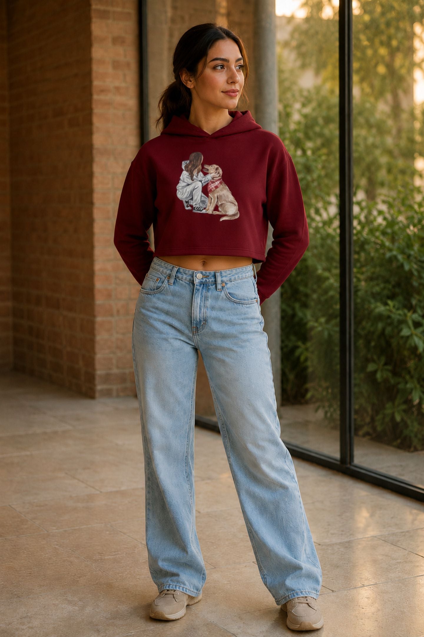 Crop Hoodie (Women) - Quiet Joys (7 Colours)