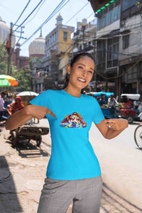 Round Neck T-Shirt (Women) - Droopy Dog Eyes (11 colours)
