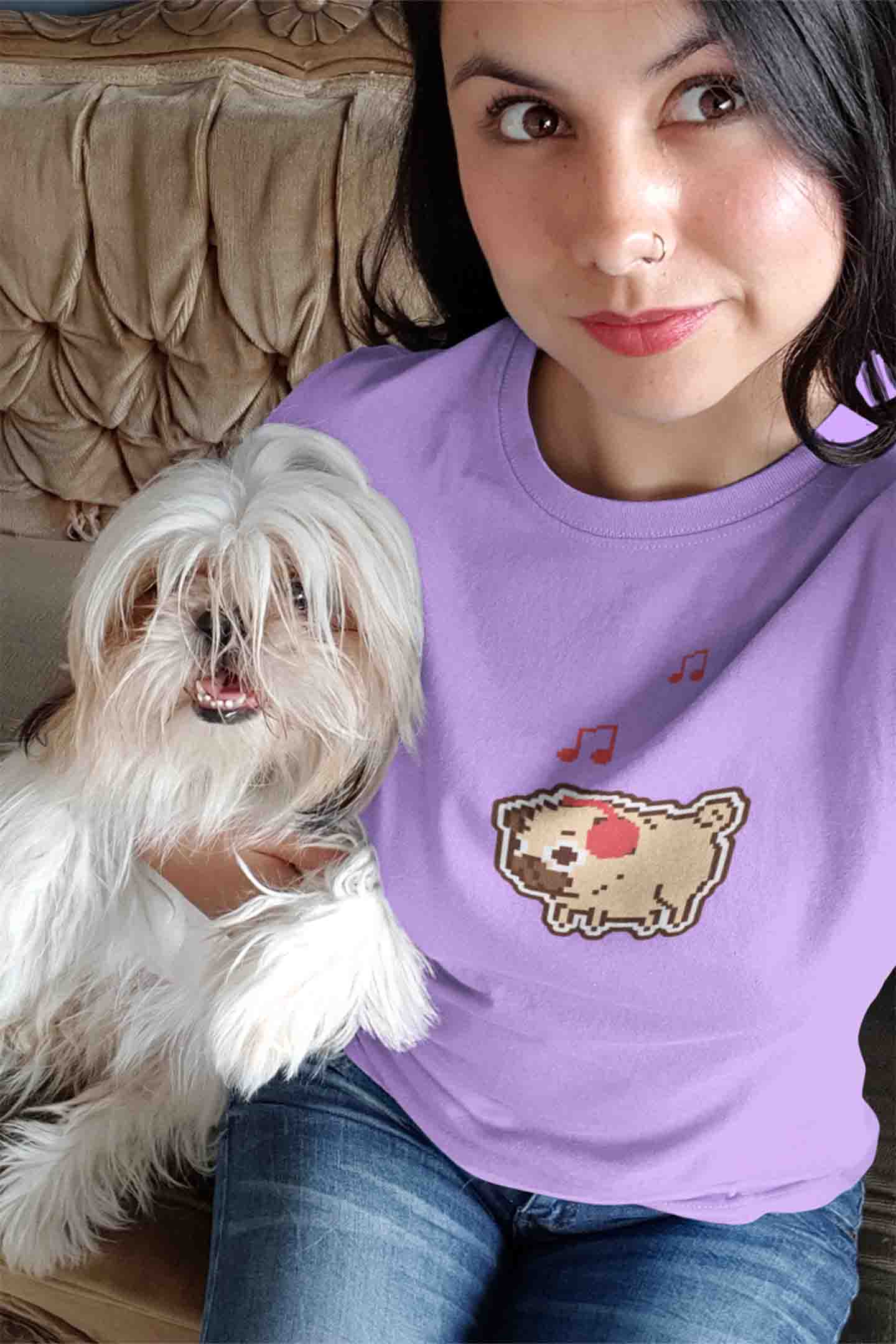 Round Neck T-Shirt (Women) - Puggy Baby (11 colours)