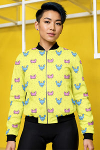 Bomber Jacket (Women) - Psychedelic Bunny