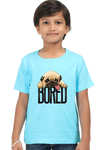 Round Neck T-Shirt (Boys) - Bored Pug Baby (10 Colours)