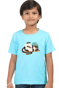 Round Neck T-Shirt (Boys) - Clawful Nap (10 Colours)